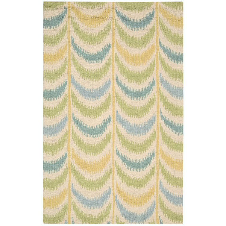 Barclay Butera Handmade Flatweave Wool Green/Blue/Beige Rug Wayfair